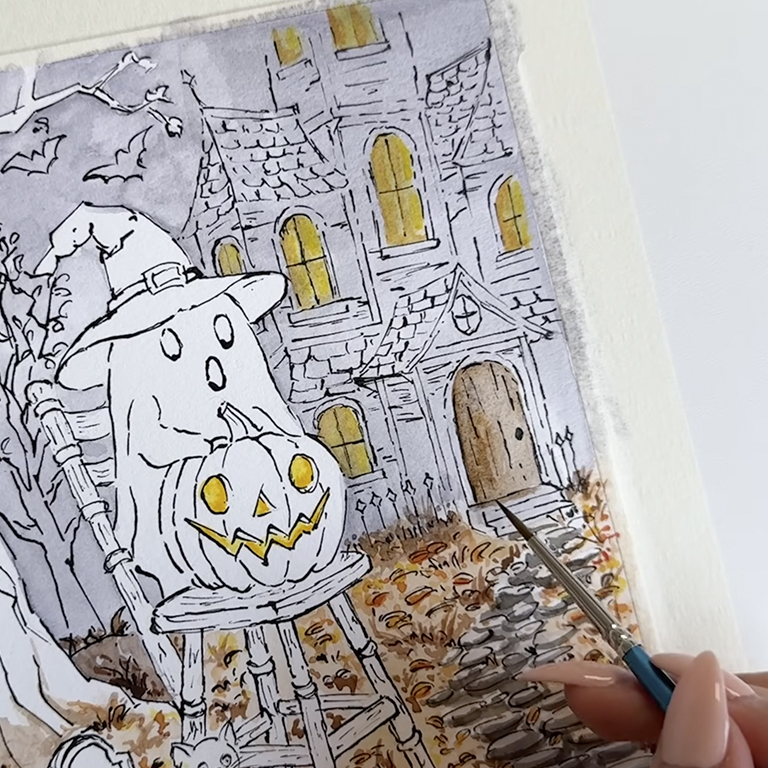Halloween Watercolor Painting Tutorial