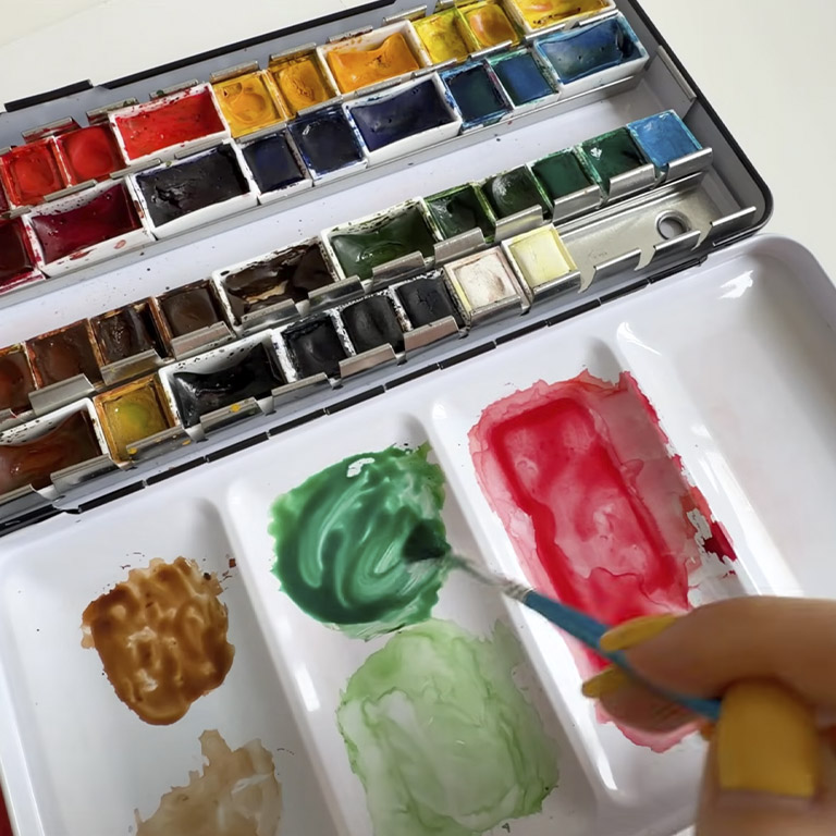 Christmas Watercolor Palette