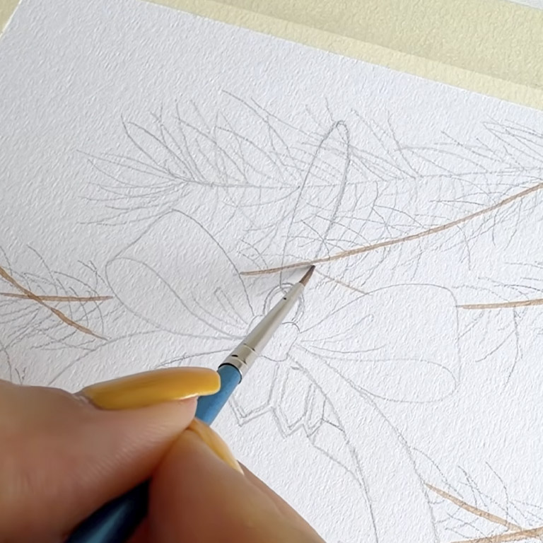 Christmas Ornament Watercolor Tutorial